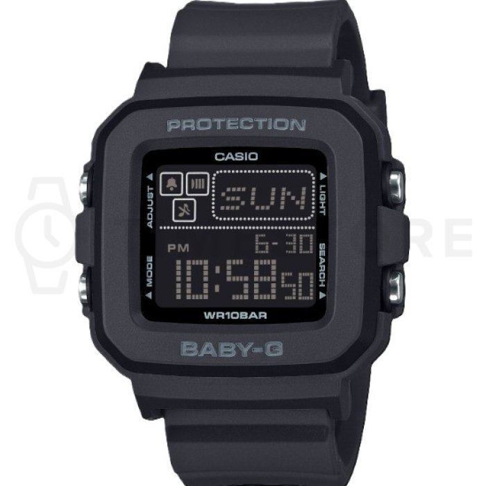 G‑SHOCK BABY‑G BGD‑10‑1: estilo negro y resistencia total