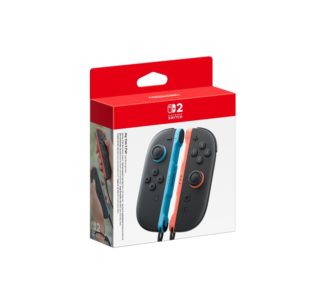 Joy‑Cons Nintendo Switch en vibrante azul y rojo – Pack 2