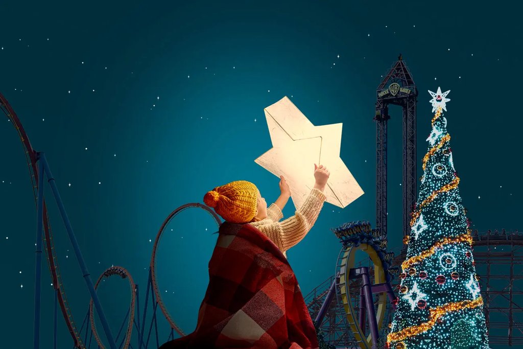 Navidad en parque Warner de Madrid -> 1 noche en hotel 3* + entradas desde 62€/persona [Noviembre-enero]