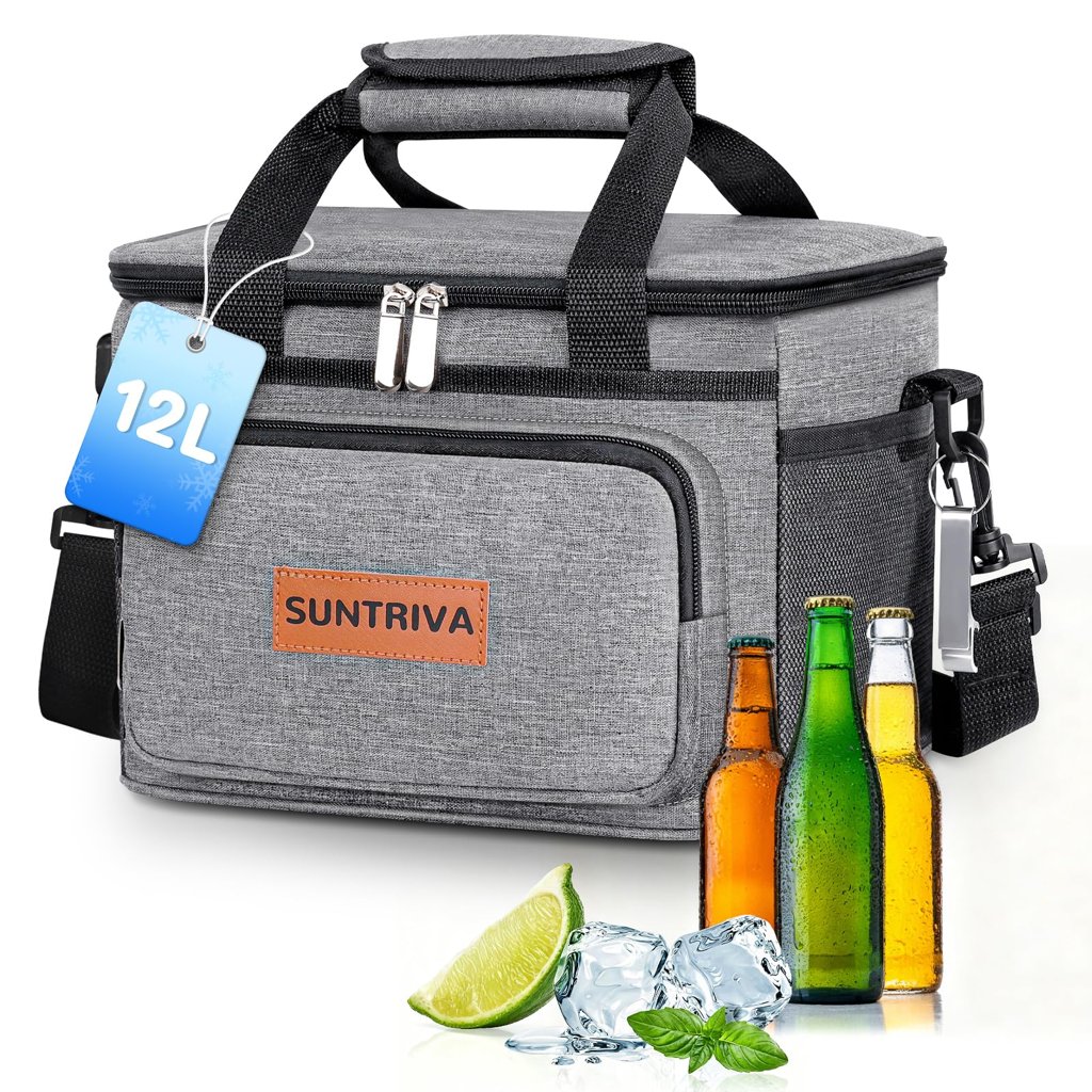 Bolsa isotérmica de 12L para llevar comida, impermeable y plegable