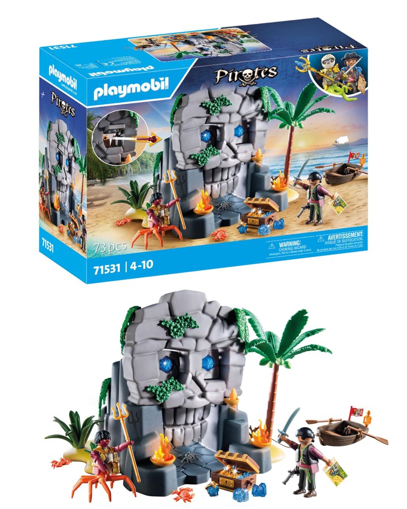 Aventúrate con Playmobil Isla Calavera: 73 piezas piratas