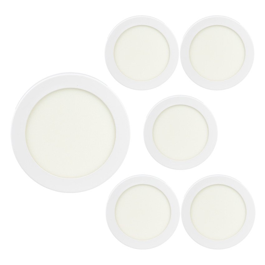 Pack de 6 Downlights LED 18W 5700K – Iluminación eficiente