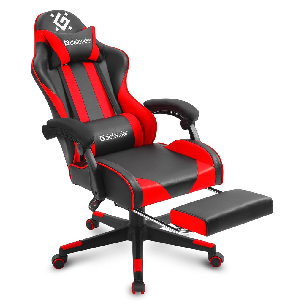 Defender Rock: Sillón Gaming Ergonómico con Reposapiés