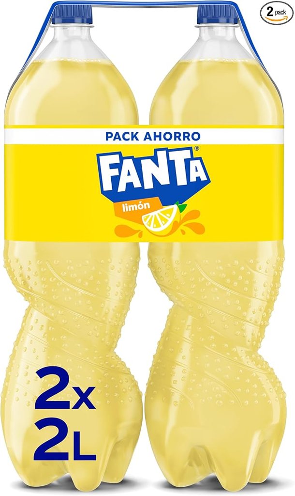 Fanta Limón 2×2L: refresco bajo en calorías con toque cítrico