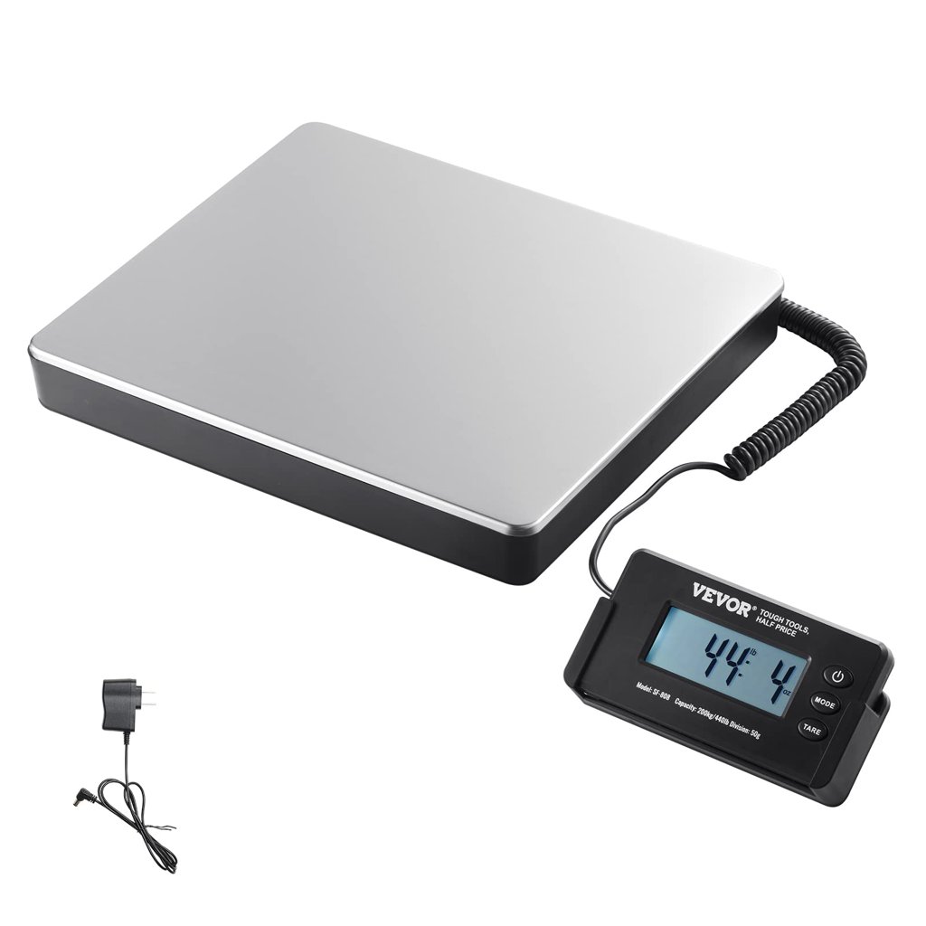 Balanza digital VEVOR: pesa hasta 200 kg con precisión de 50 g