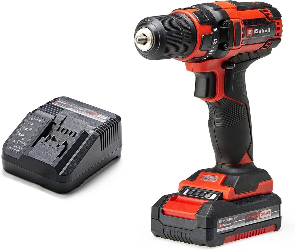 Taladro atornillador Einhell 18V 35Nm con luz LED – Potencia y versatilidad