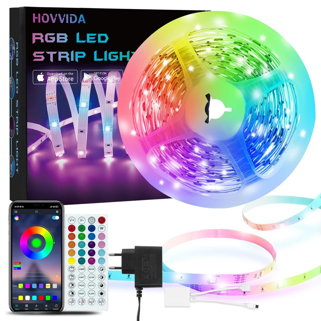 Ilumina tu hogar con la tira LED RGB de 5 m
