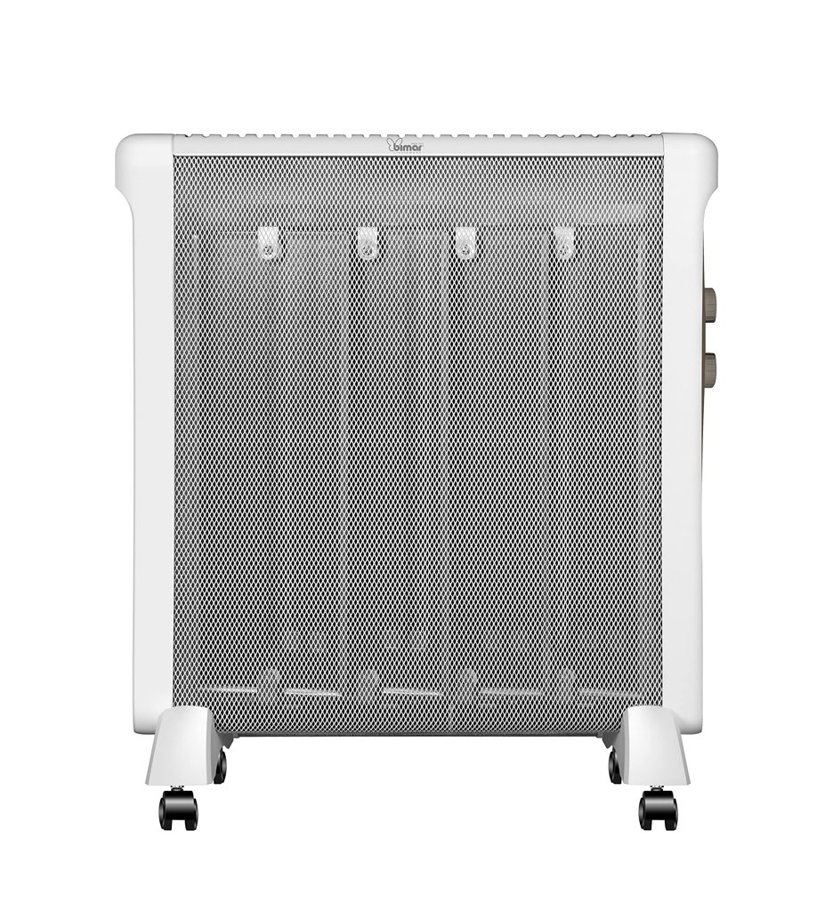 Bimar HC511 Convector Mica de bajo consumo, cocina eléctrica con 2 potencias de calefacción, termostato