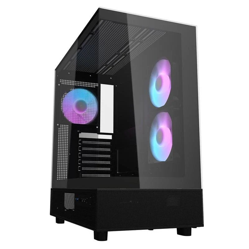 Caja ATX Darkflash DPX90 con 3 ventiladores ARGB y cristal templado