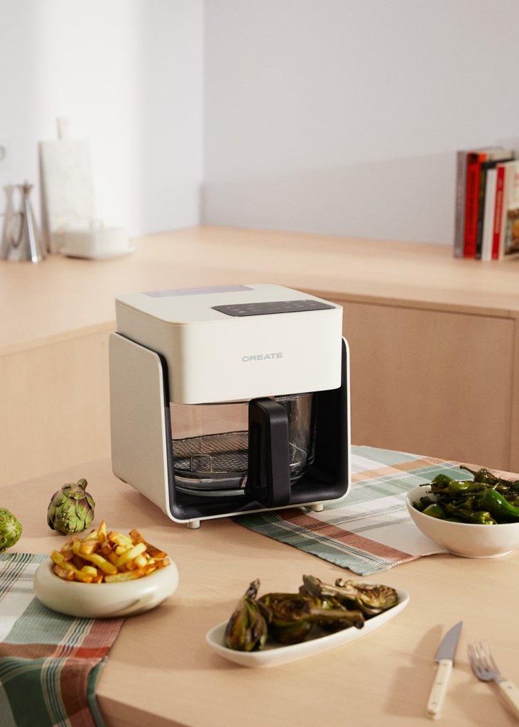 Freidora sin aceite CREATE AIR FRYER Studio Crystal: cocina saludable