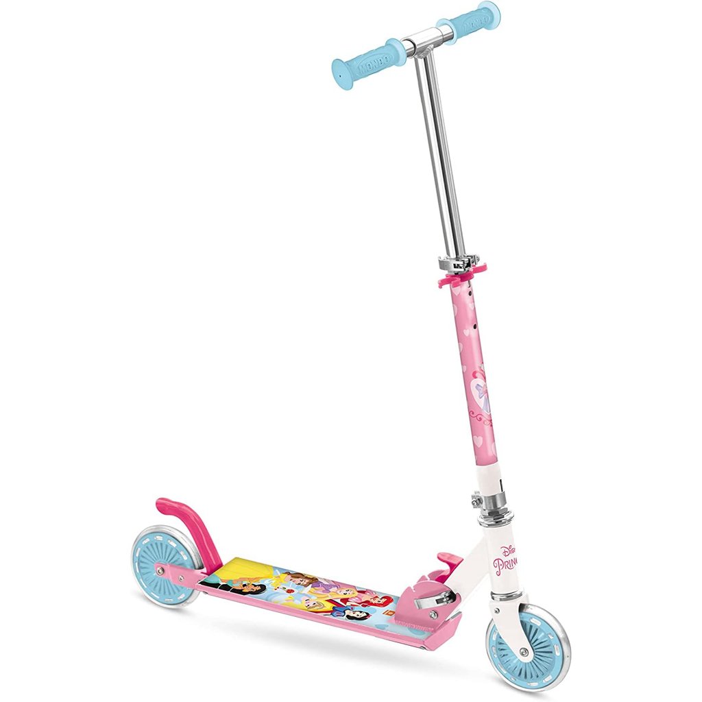 Patinete Disney Princess plegable para niños, con manillar ajustable