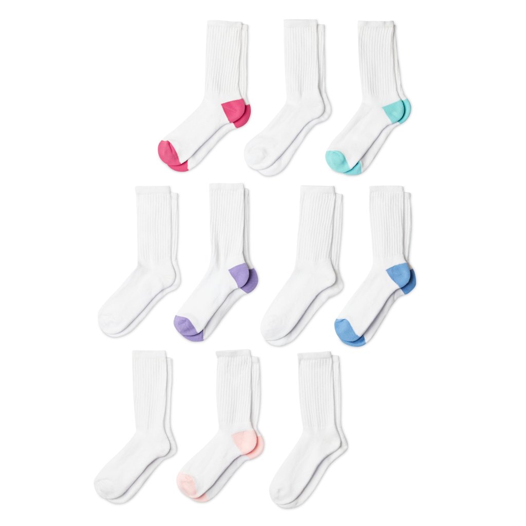 Pack de 10 calcetines de algodón con suave acolchado para mujer