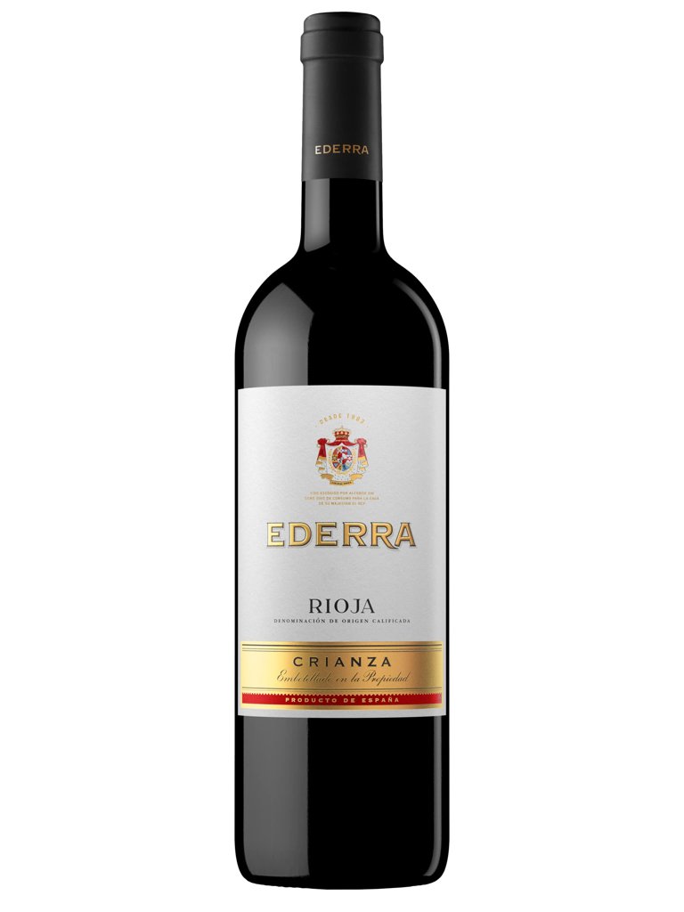 Ederra Crianza Rioja – Vino tinto 75 cl, 100 % Tempranillo