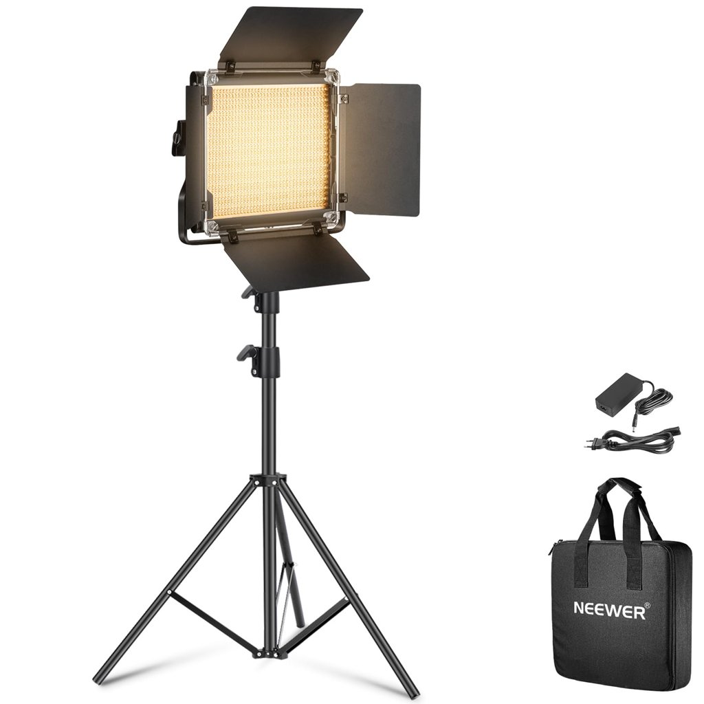 Kit de luces LED bi‑color NEEWER NL660 con soporte – 2 unidades