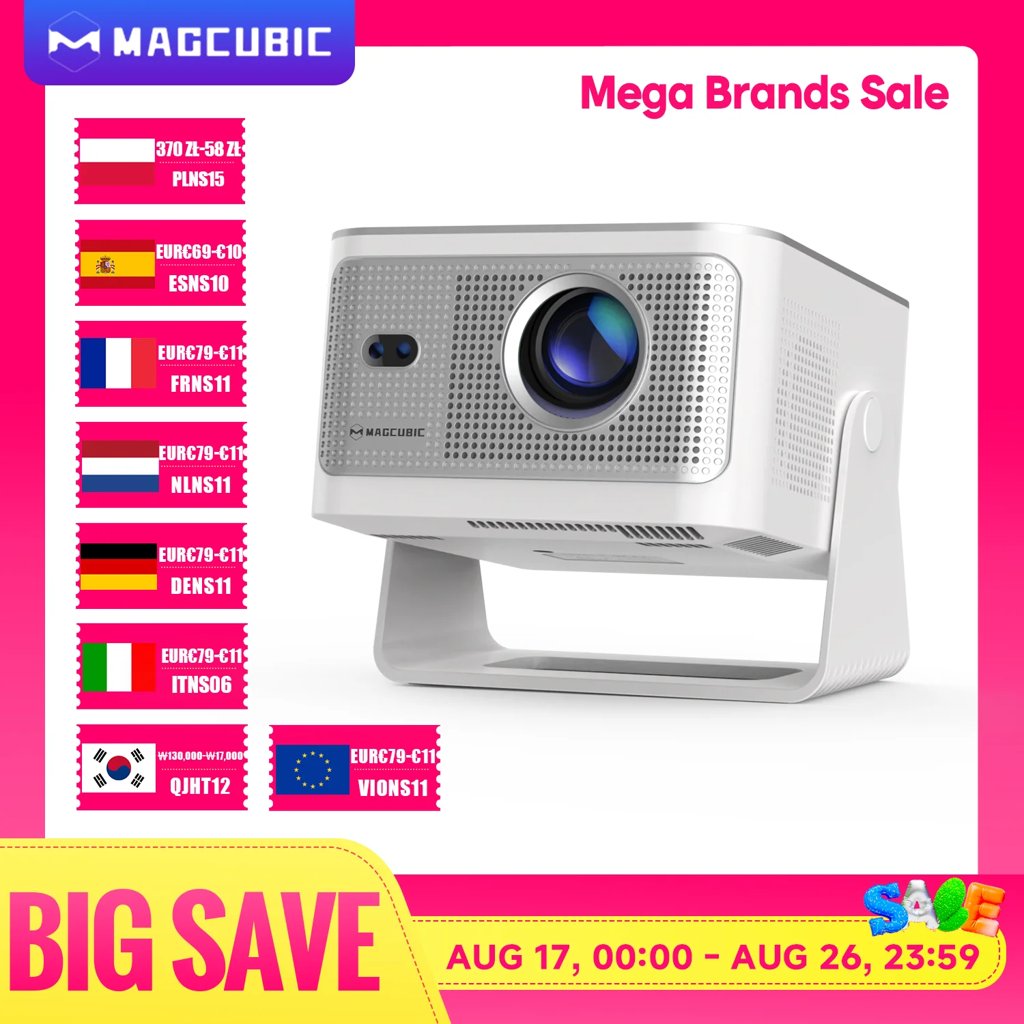 Proyector portátil con Android 14 y enfoque automático por 56,99€