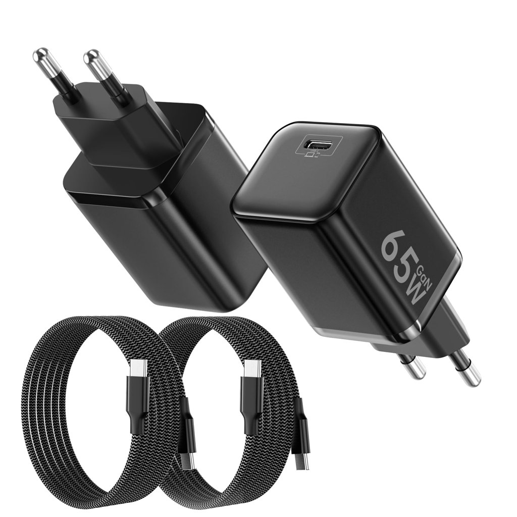 Pack de 2 cargadores USB‑C de 65 W con tecnología GaNII
