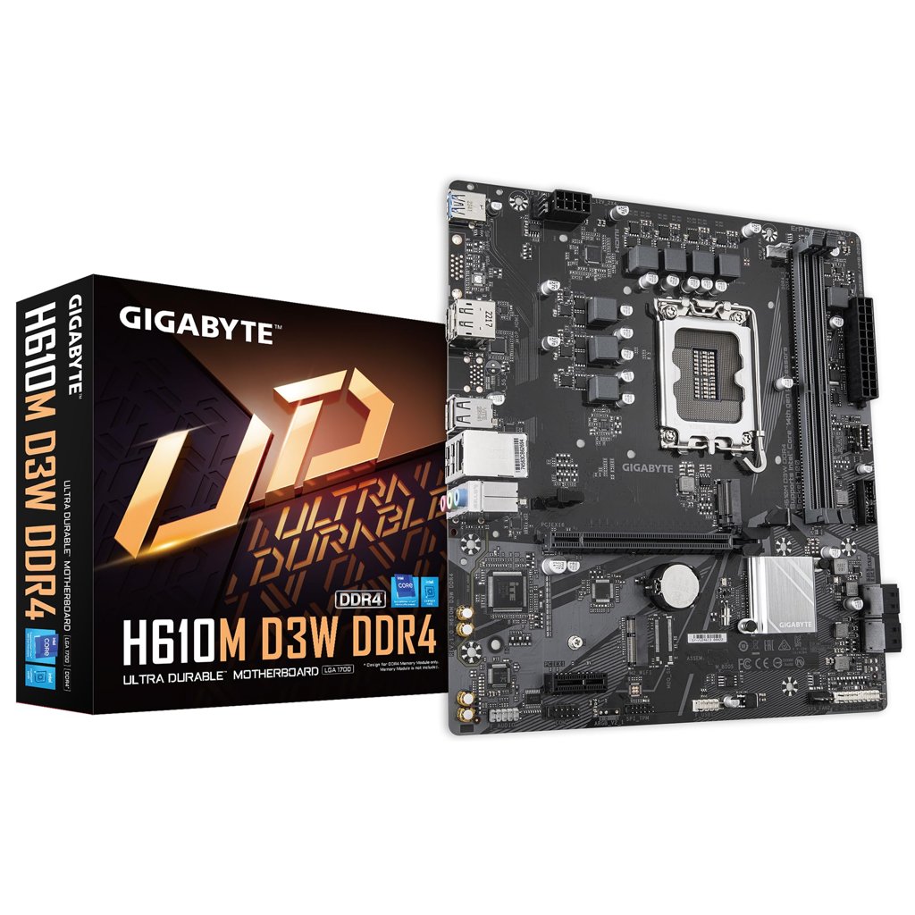 Placa base GIGABYTE H610M D3W micro‑ATX para Intel LGA 1700