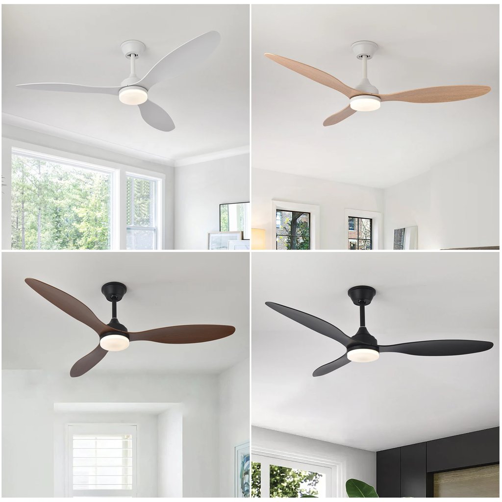 Ventilador de techo con luz LED y mando a distancia