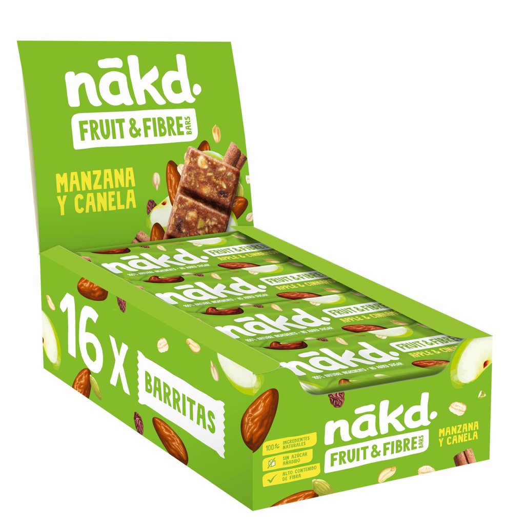 Barritas Nākd Manzana y Canela: energía natural sin gluten