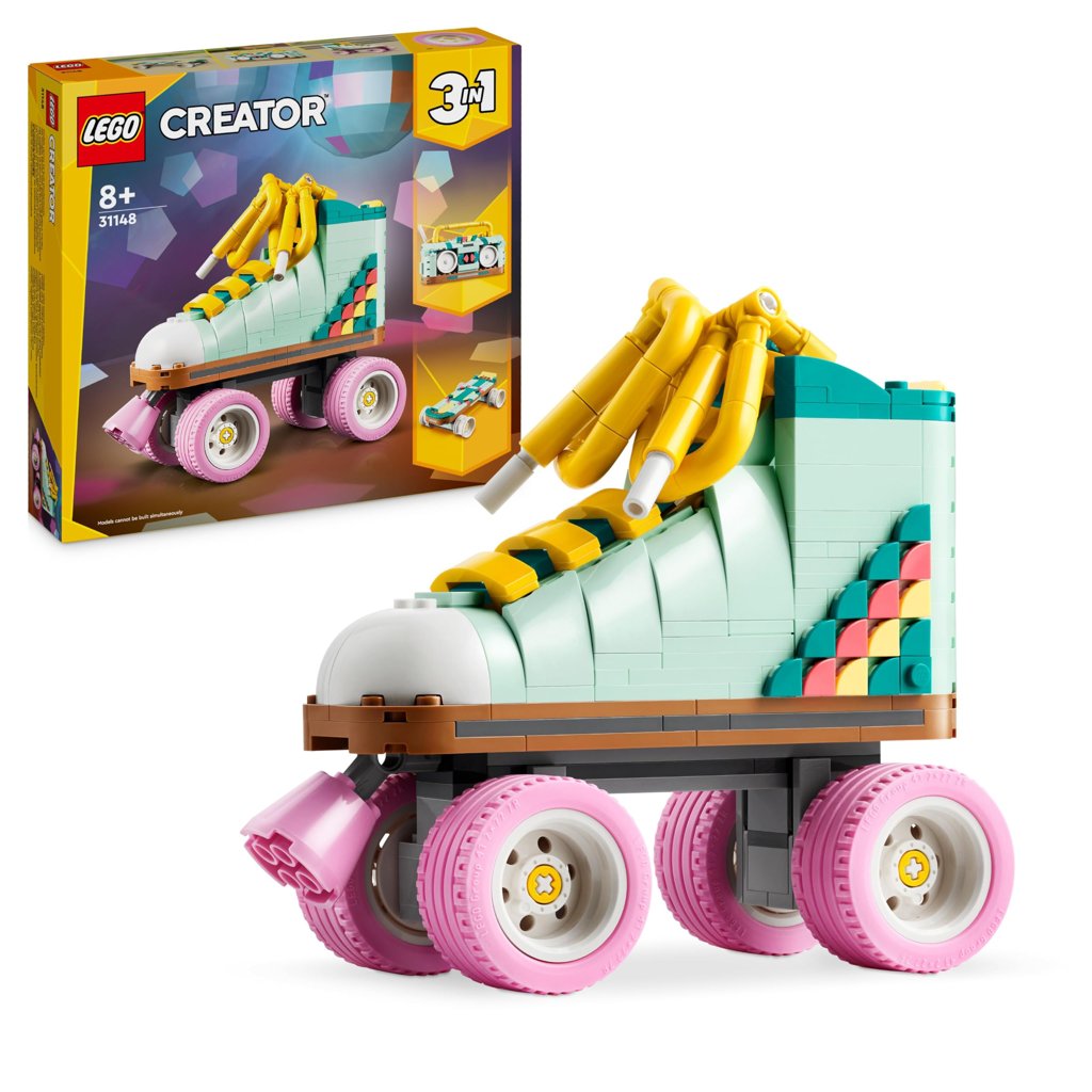 Lego Creator 3 en 1: Patín Retro y Radio Cassette – ¡Crea y juega!