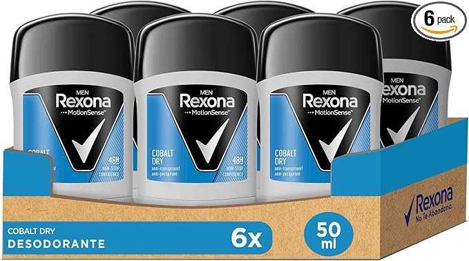 Pack de 6 sticks Rexona antitranspirante a mitad de precio