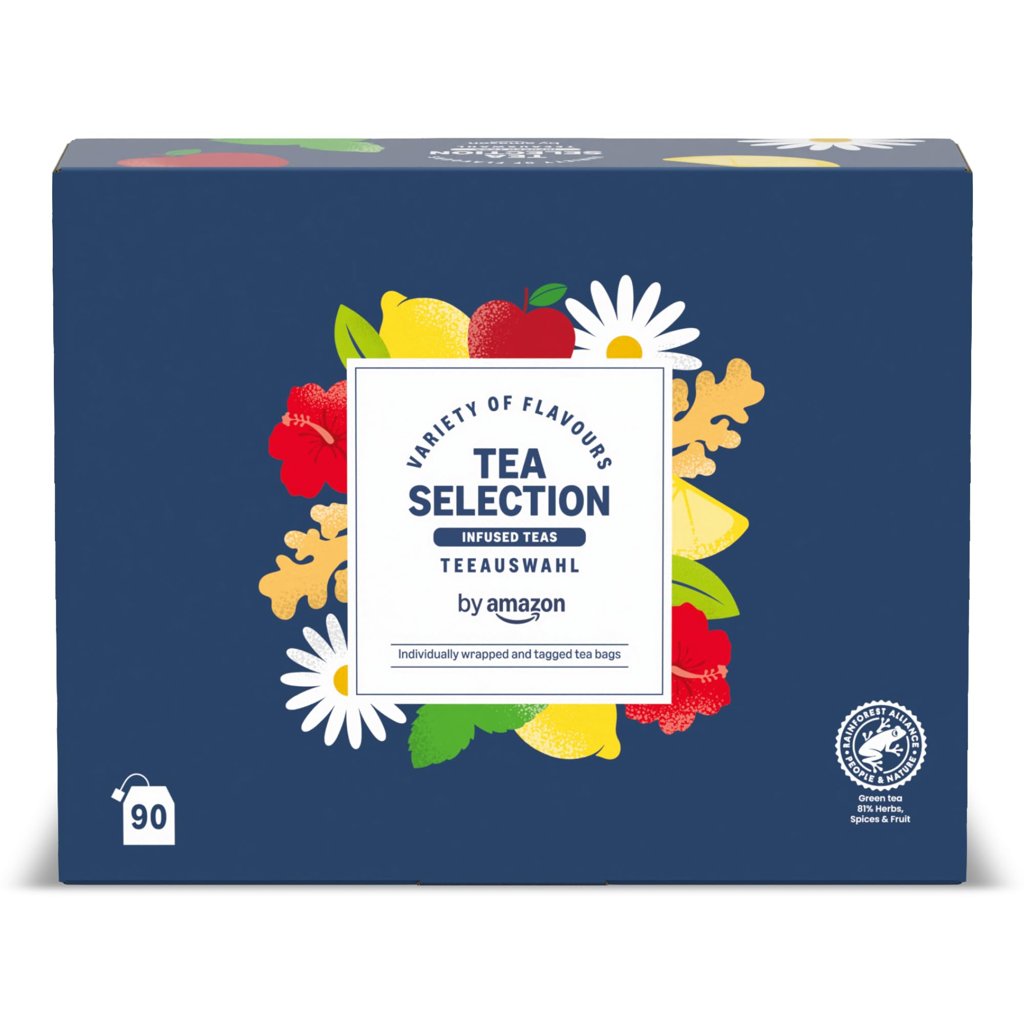 Pack variado de 90 infusiones Rainforest Alliance – ¡Ahorra un 83%!