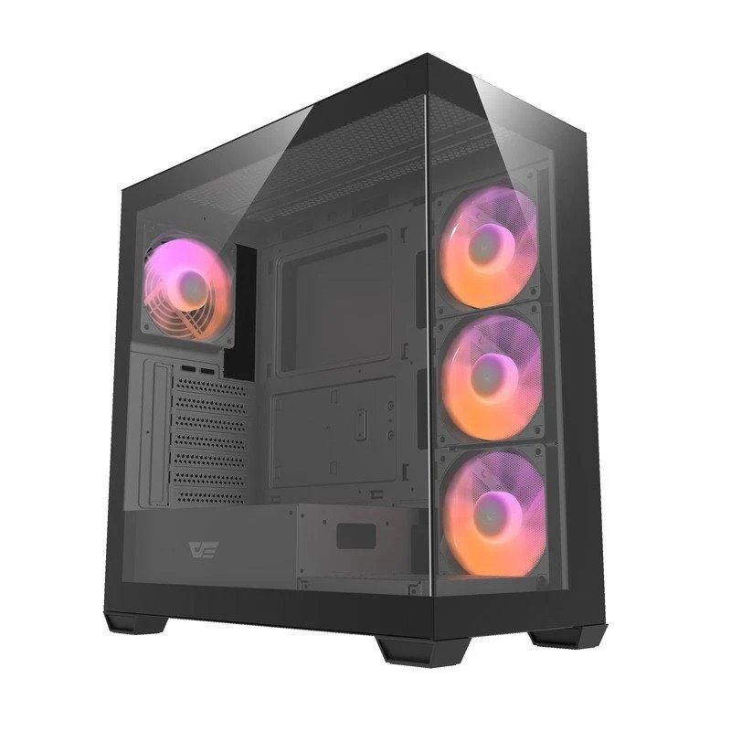 Caja PC darkFlash DS900 Black: diseño con doble cristal y gran refrigeración