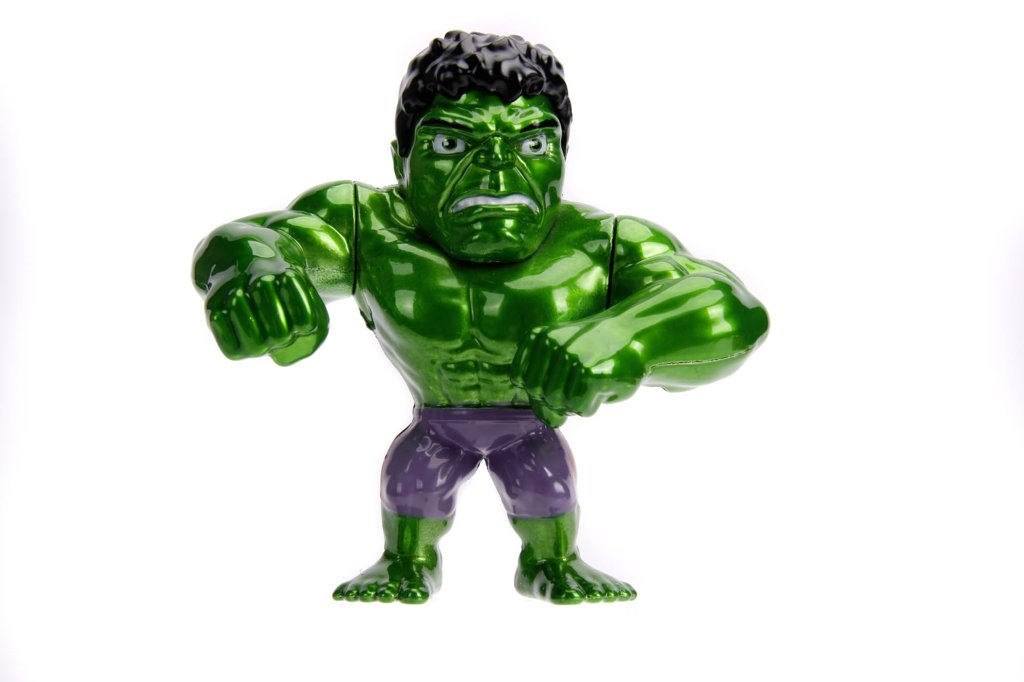 Jada- Figura Hulk- Figura de 10cm, Coleccionable, metálica con Licencia Oficial. (253221001)