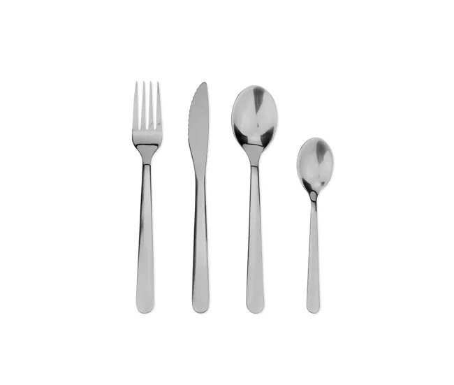 Set de cubertería 16 piezas Kactus Home: estilo dorado o negro