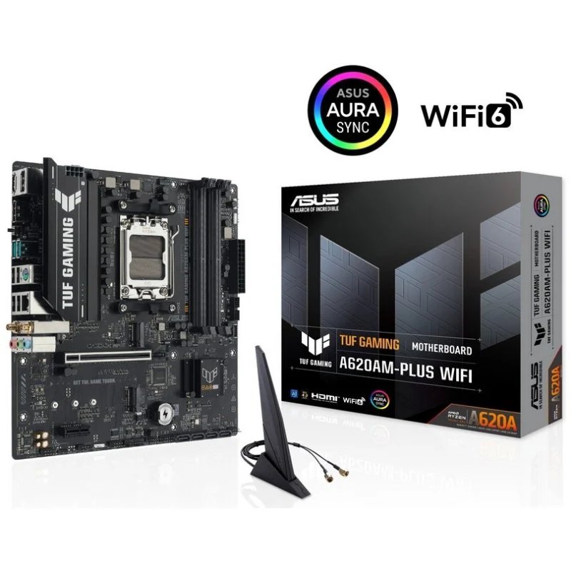 Placa base ASUS TUF Gaming A620 con Wi‑Fi 6 y RGB