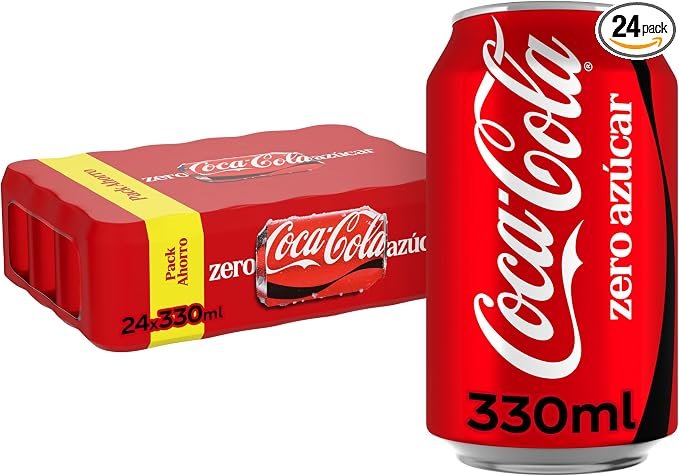 Pack de 24 Coca‑Cola Zero a precio rebajado