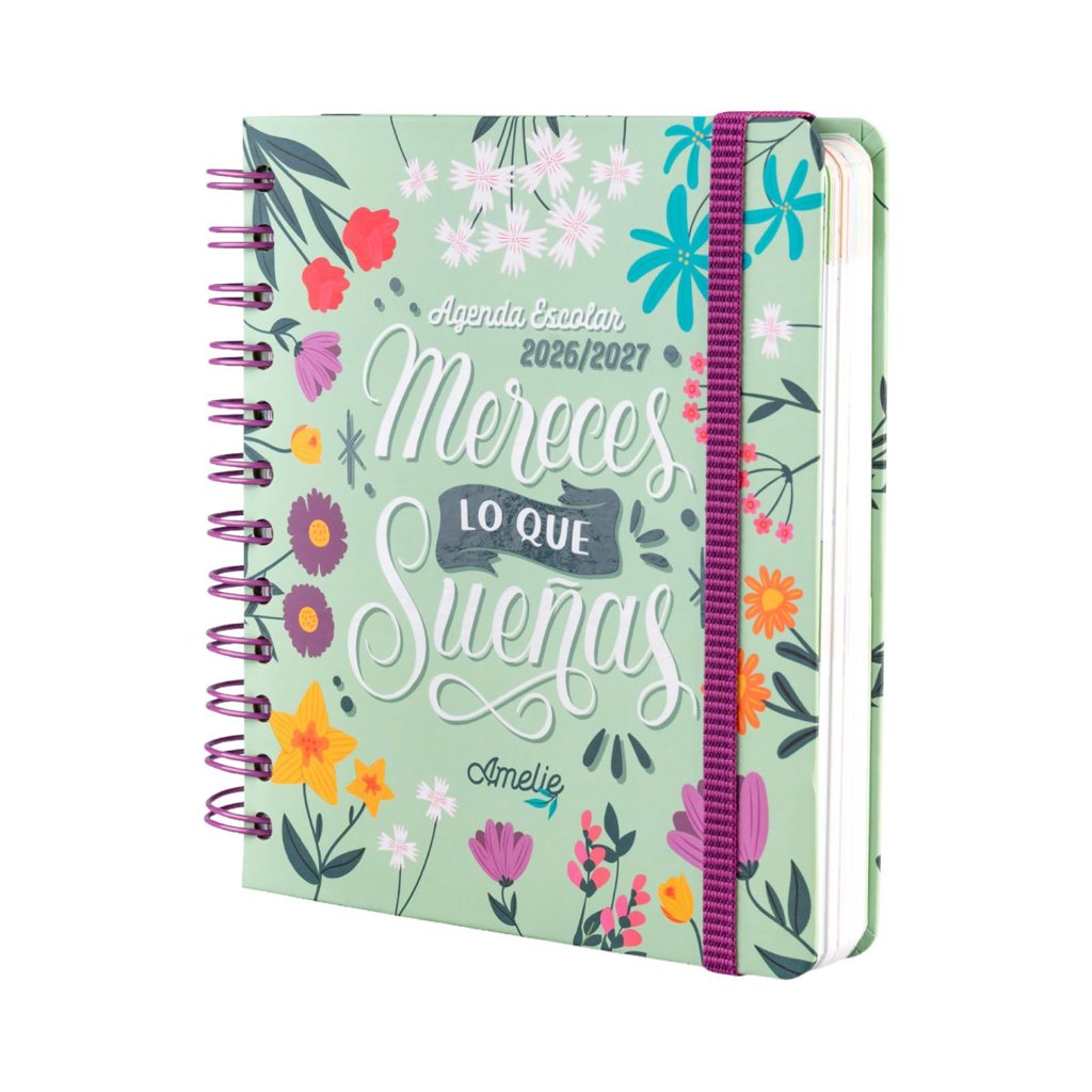 Agenda escolar 2026/27 "Mereces lo que sueñas" – Diseño Amelie