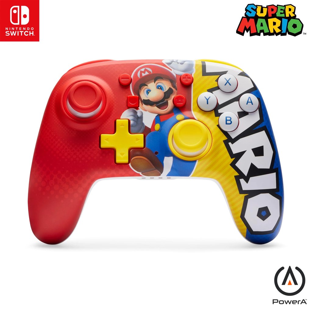 Controlador inalámbrico PowerA Nano para Switch con tema Mario Victory