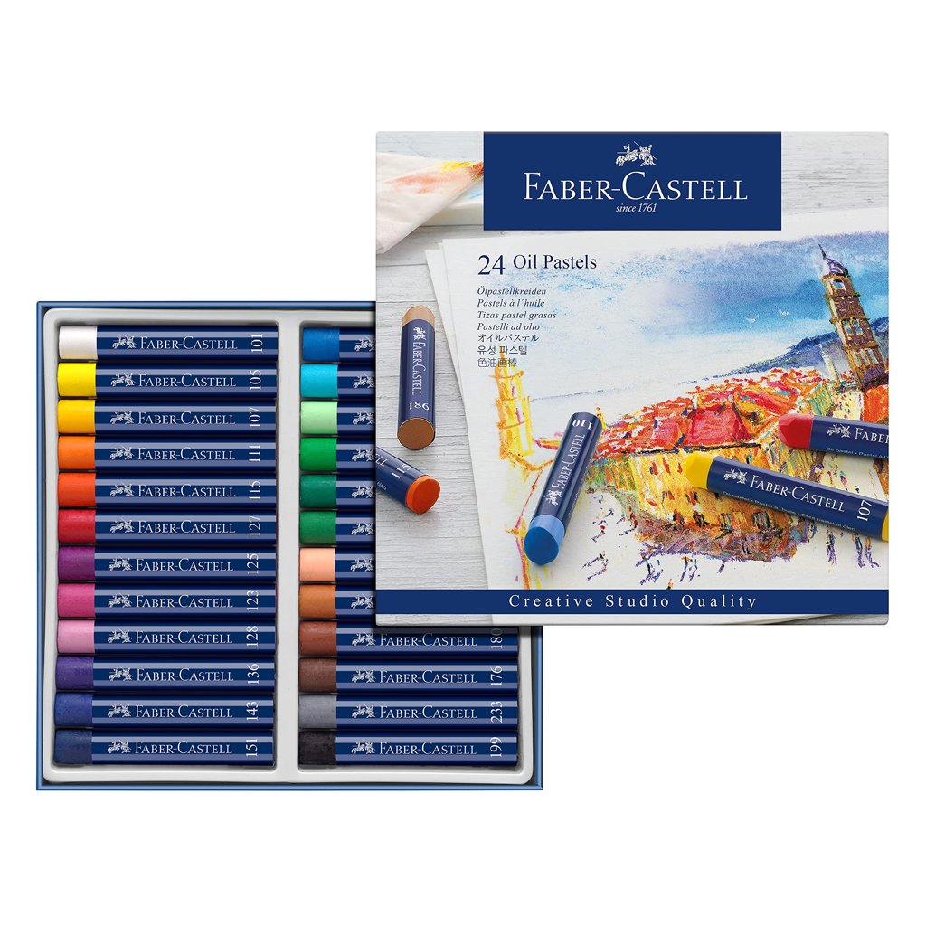 Set de 24 pasteles al óleo Faber‑Castell: colores intensos para tus obras