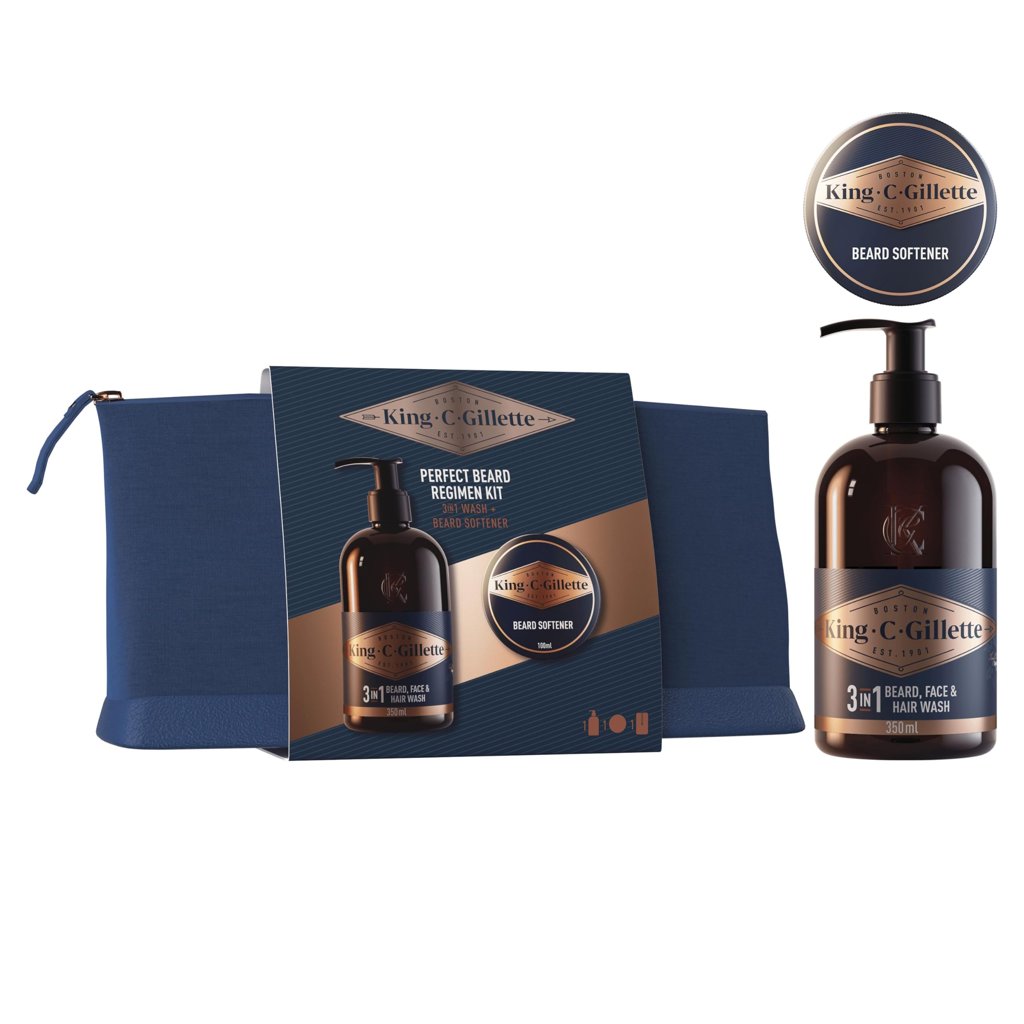 Kit King C. Gillette para barba: limpia, suaviza y lleva tu estilo