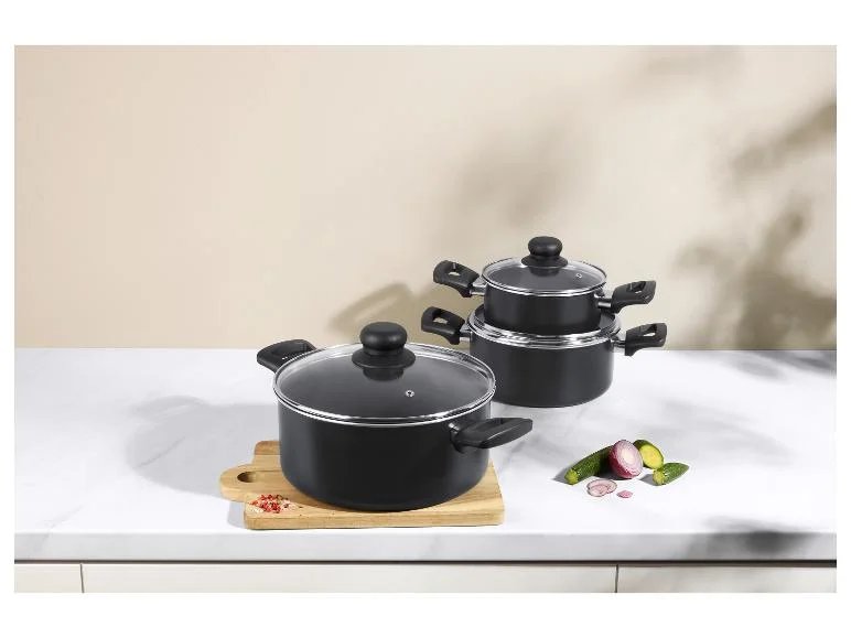 Juego de 3 ollas de aluminio con 33% de descuento
