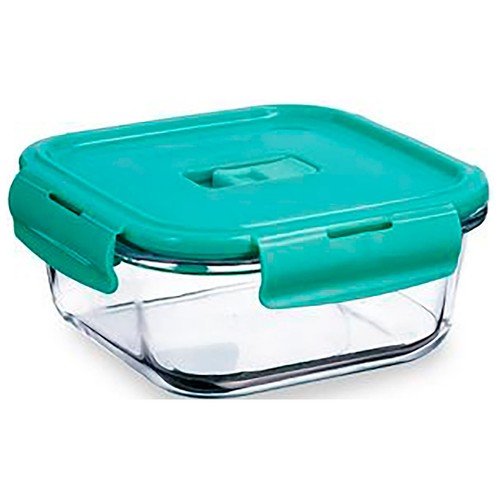 Tapa hermético de vidrio turquesa 760 ml – organización y estilo
