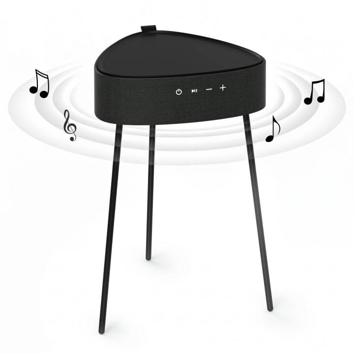 Mesa auxiliar con altavoz portátil