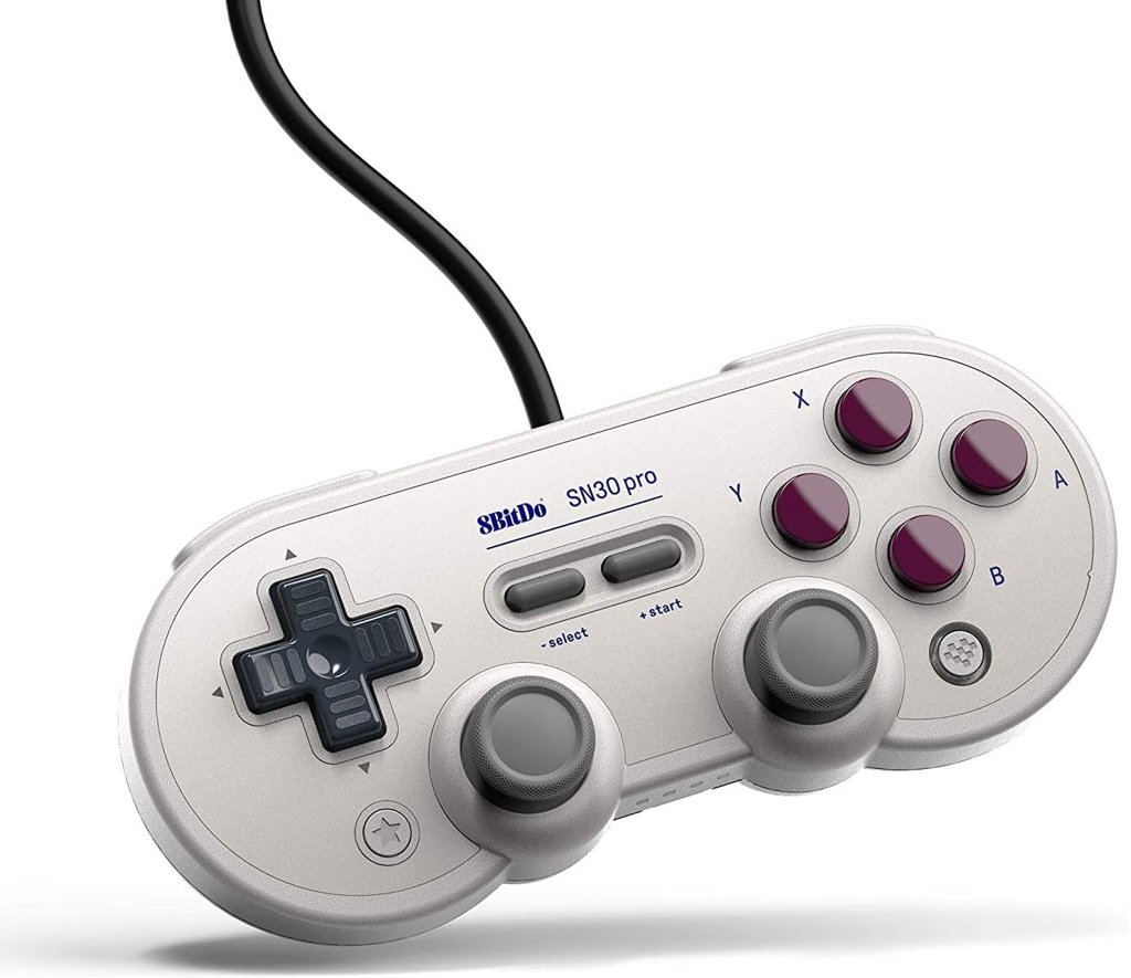 Controlador retro 8BitDo SN30 Pro G Edition con cable