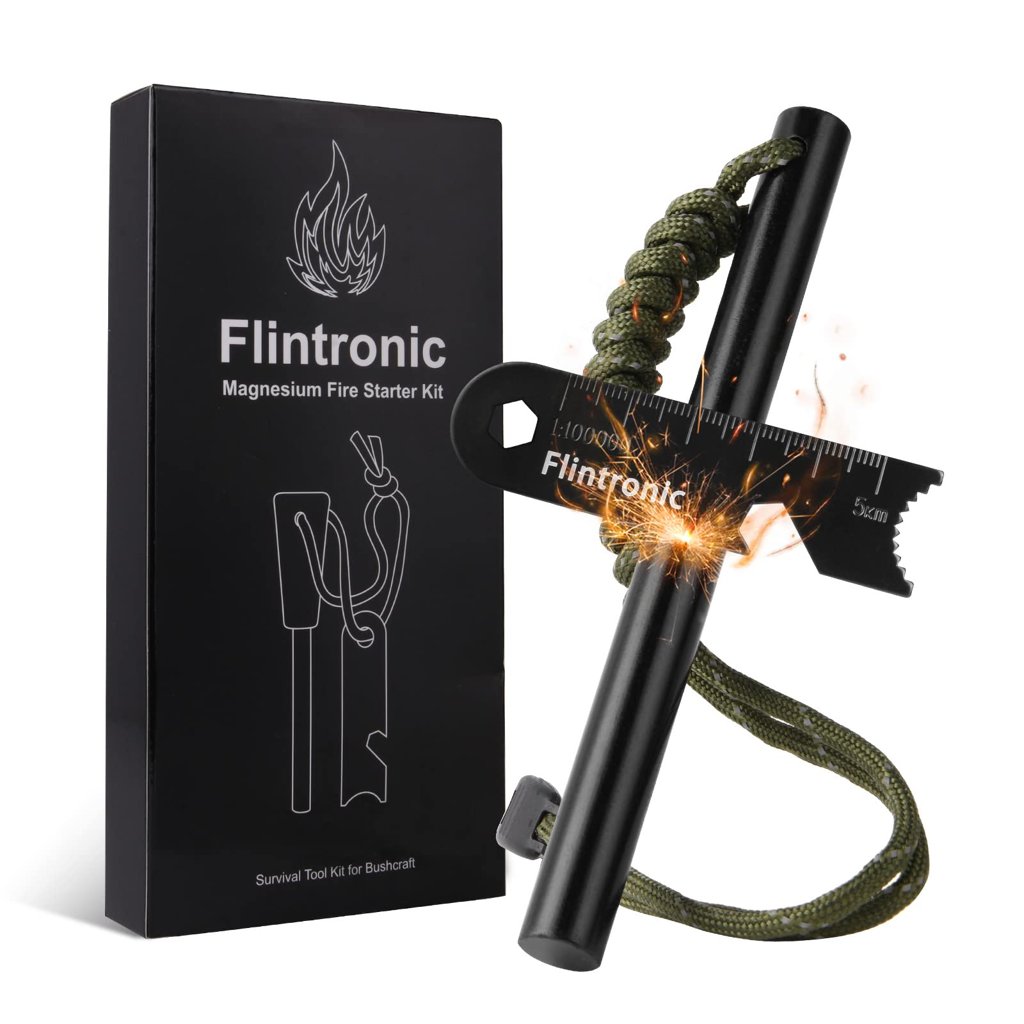 Kit de supervivencia Flintronic: encendedor y silbato en uno