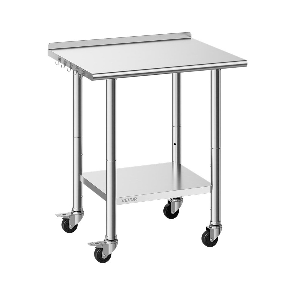Mesa de trabajo de acero inoxidable – resistencia y estilo para tu taller