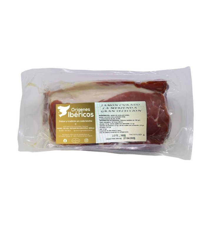 Jamón curado loncheado 3 kg y chorizo ibérico de regalo