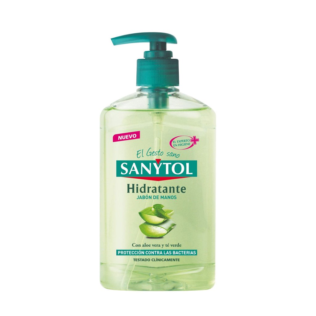 Pack de 2 jabones de manos Sanytol hidratantes con Aloe Vera