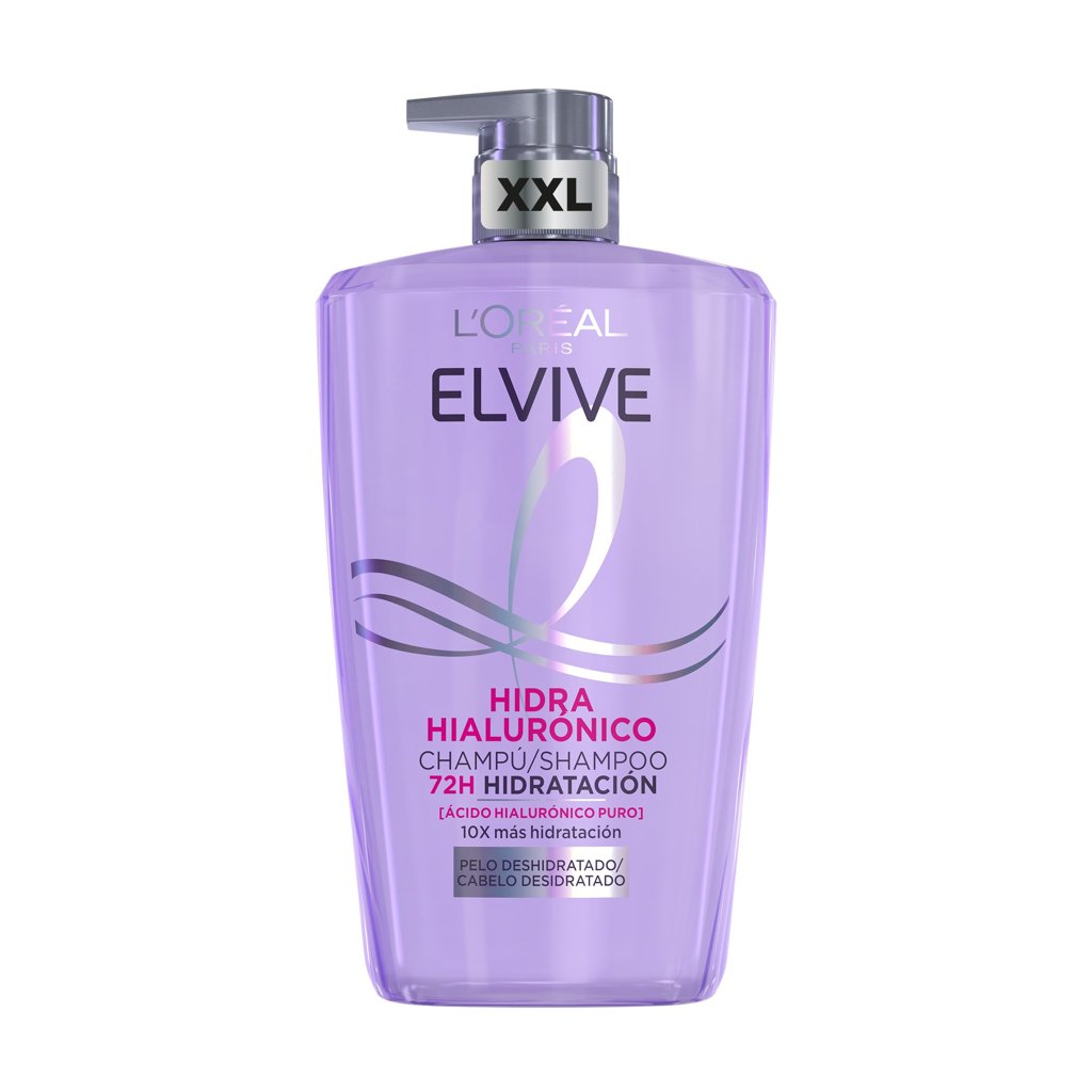 Champú XXL Hidra Hialurónico de L'Oréal: 72h de hidratación