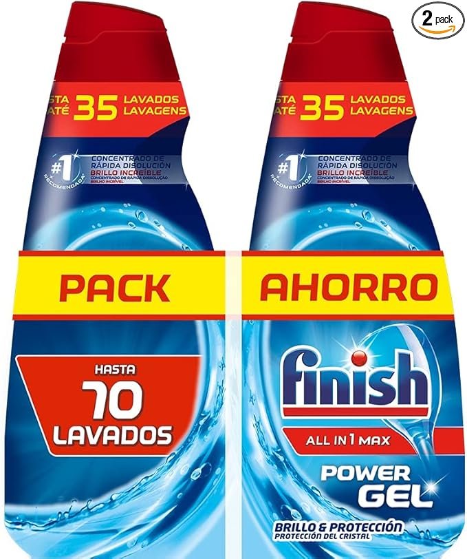 Finish All in 1 Max Power: 70 lavados brillantes al mejor precio