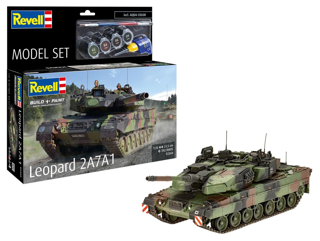 Maqueta Revell Leopard 2A7A1 a escala 1:35 con accesorios
