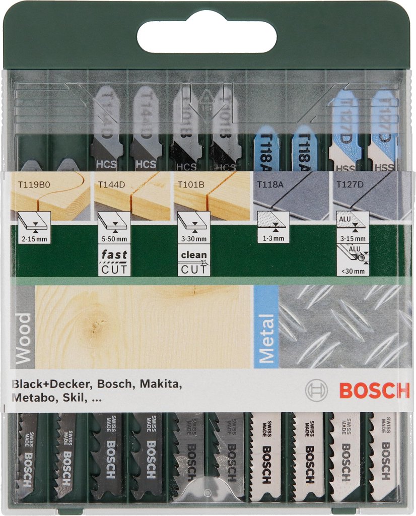Kit de 10 hojas para sierra de calar Bosch – Corte preciso y versátil
