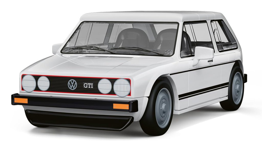 Construye el icónico Golf GTI en miniatura con este set de bloques