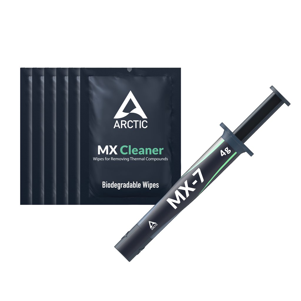 Kit 6 jeringas pasta térmica Arctic MX-4 + limpiadores