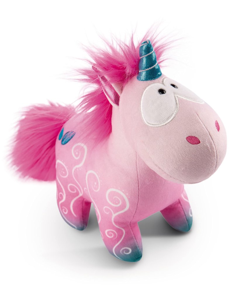 Unicornio de peluche rosa